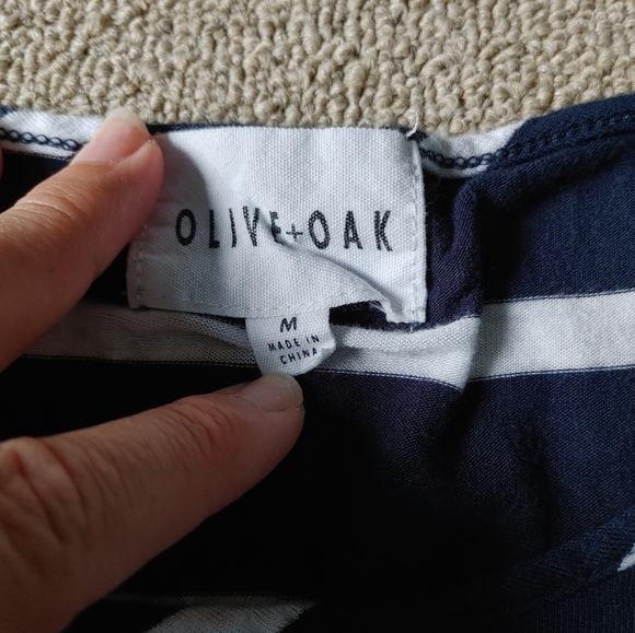 Olive + Oak striped long sleeve shirt - Picture 3 of 4